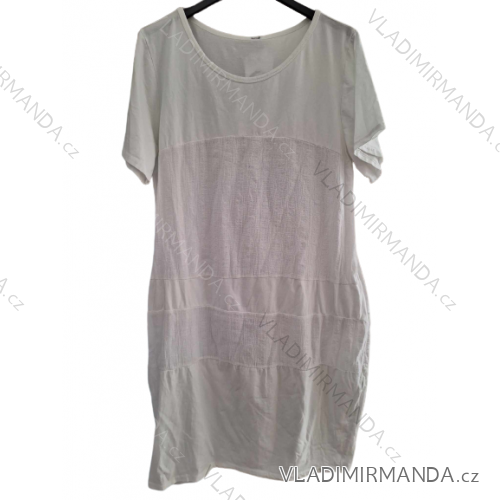 Freizeitkleid, klassisch, kurzärmelig, für Damen, Übergröße (L/XL/2XL, Einheitsgröße) ITALIAN FASHION IM723060