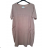 Šaty volnočasové krátký rukáv dámské nadrozměr (L/XL/2XL ONE SIZE) ITALSKá MODA IM723061/DUR XL/2XL starorůžová
