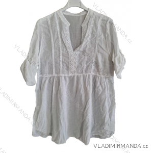 Šaty letní krajkové krátký rukáv dámské (S/M ONE SIZE) ITALSKÁ MÓDA IM723062