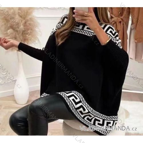 Women's Oversize Long Sleeve Sweater (S/M ONE SIZE) ITALIAN FASHION IMWE232987