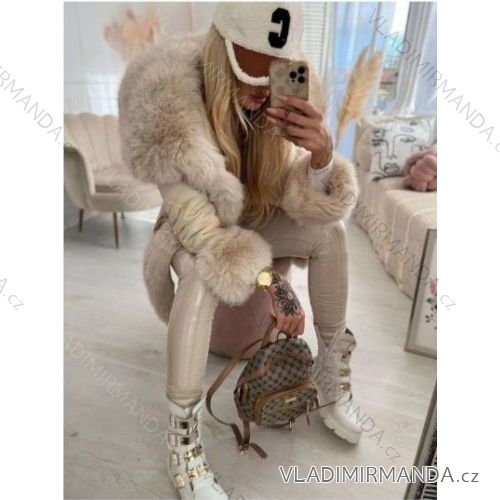 Kabát dlouhý rukáv dámský (S/M ONE SIZE) ITALSKÁ MÓDA IMWCA23MV010