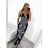 Long summer icecool dress with straps for women (M/L-XL/2XL) AINUOSI ITALIAN FASHION IMB23H03