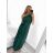 Women's Long Formal Elegant Sleeveless Satin Pleated Dress (S/M ONE SIZE) ITALIAN FASHION IMM23M5790