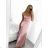 Šaty dlhé elegantné na ramienka dámske (S/M ONE SIZE) TALIANSKA MODA IM323013/DU S/M biela