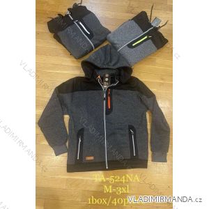 Mikina na zip s kapucí dlouhý rukáv pánská (M-3XL) TA FASHION TAF23TA-524NA