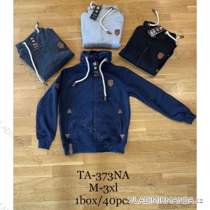 Mikina na zip s kapucí dlouhý rukáv pánská (M-3XL) TA FASHION TAF23TA-373NA