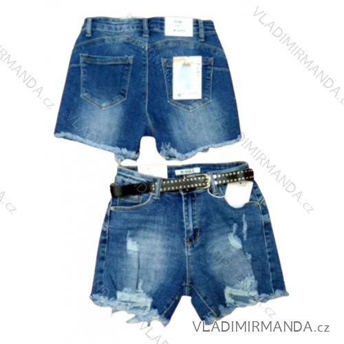 Kraťasy riflové krátké dámské (XS-XL) M.SARA MSR22G5080-1 modrá L