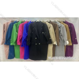 Kabát dlouhý rukáv dámský nadrozměr (3XL/4XL ONE SIZE) ITALSKÁ MÓDA IMWQ233061