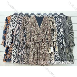 Šaty letné šifónové dlhý rukáv dámske (S/M ONE SIZE) TALIANSKA MÓDA IMWP233070