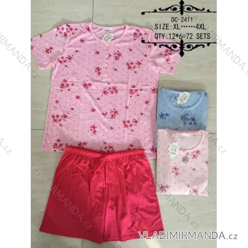 Pyžamo letné krátke nadrozmerné dámske (l-4XL) VALERIE DREAM DC-2411