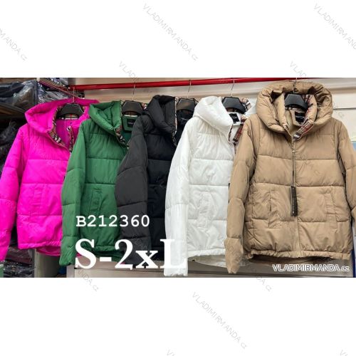 Bunda s kapucí dámská (S-2XL) SWEST POLSKÁ MÓDA PMWB23B212360