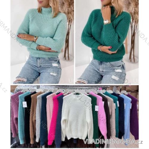 Women's Long Sleeve Sweater (S/M ONE SIZE) ITALIAN FASHION IMWKK233151
