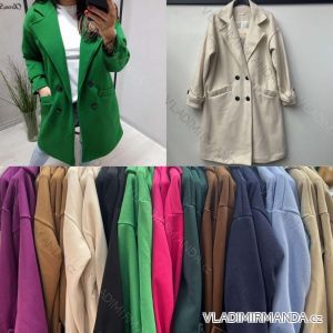 Kabát dlouhý rukáv dámský (S/M ONE SIZE) ITALSKÁ MÓDA IMWD233162