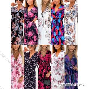 Women's Long Chiffon Short Sleeve Dress (S/M ONE SIZE) ITALIAN FASHION IMWGS231048