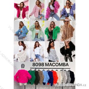 Cardigan dlouhý rukáv dámský (S/M ONE SIZE) ITALSKÁ MÓDA IMM238098