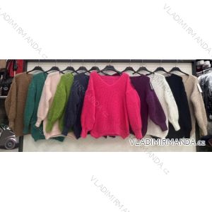 Svetr dlouhý rukáv dámský (S/M ONE SIZE) ITALSKÁ MÓDA IMWB23501