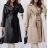 Women's Long Leather Coat (S/M ONE SIZE) ITALIAN FASHION IMWB23536