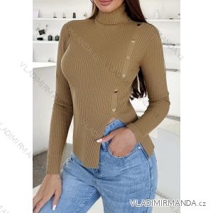 Svetr s rolákem dlouhý rukáv dámský (S/M ONE SIZE) ITALSKÁ MÓDA IMWB23551