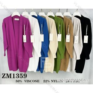 Cardigan pletený dlouhý rukáv dámský (S/M ONE SIZE) ITALSKÁ MÓDA IMWP23ZM1359