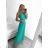 Women's Long Casual Elegant Sleeveless Dress (S/M ONE SIZE) ITALIAN FASHION IMPSH233584/DU khaki