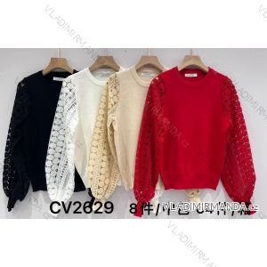 Svetr úpletový dlouhý rukáv dámský (S/M ONE SIZE) MB2123CV2629