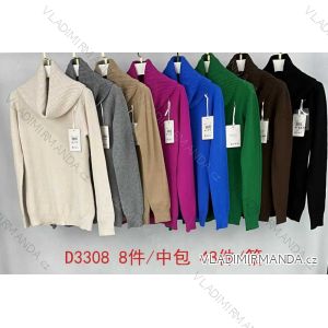 Svetr úpletový s rolákem dlouhý rukáv dámský (S/M ONE SIZE) MB2123D3308