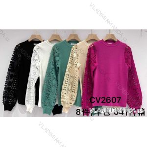 Svetr úpletový dlouhý rukáv dámský (S/M ONE SIZE) MB2123CV2607