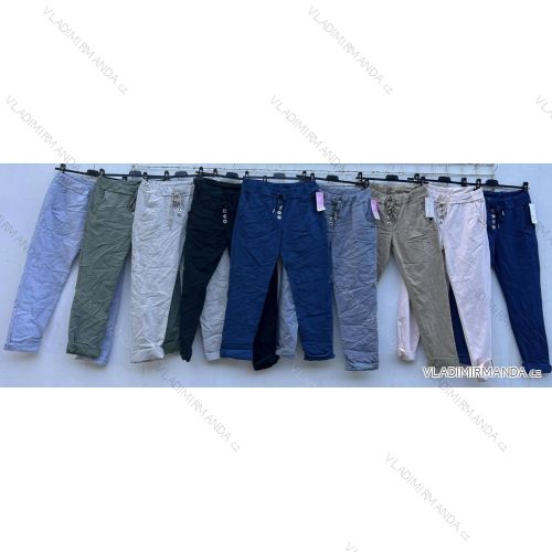 Kalhoty strečové dlouhé  dámské (M/L/XL ONE SIZE) ITALSKÁ MÓDA IMD23662