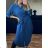 Šaty košilové 3/4 dlouhý rukáv dámské (L/XL ONE SIZE) ITALSKÁ MÓDA IMD23665