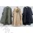 Bunda kabát parka dámská nadrozměr (XL/2XL ONE SIZE) ITALSKÁ MÓDA IMD23675