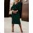 Women's Warm Long Sleeve Knitted Dress (S/M ONE SIZE) ITALIAN FASHION IMD221070