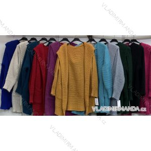 Cardigan teplý dlouhý rukáv dámský (M/L ONE SIZE) ITALSKÁ MÓDA IMC23367