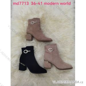 Boty zimní polokozačky dámské (36-41) MODERN WORLD OBMW23MD7713