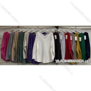 Langarm-Strick-T-Shirt für Damen (S/M EINHEITSGRÖSSE) ITALIAN FASHION IMC23389