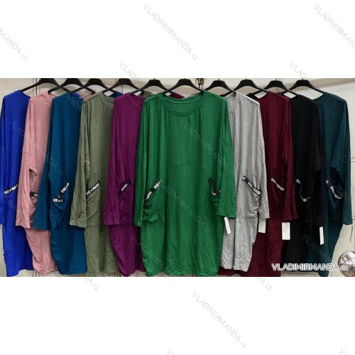 Šaty oversize dlouhý rukáv dámské nadrozměr (2XL/3XLONE SIZE) ITALSKá MóDA IMC23399