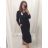 Šaty dlouhé maxi letní dlouhý rukáv dámské (XL/2XL/3XL ONE SIZE) ITALSKÁ MÓDA IMD23594