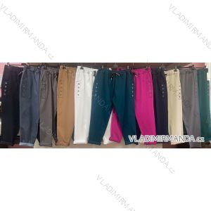 Kalhoty dlouhé dámské nadrozměr (3XL/4XL ONE SIZE) ITALSKÁ MÓDA IMWQ233684