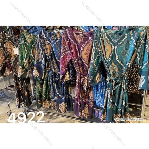Šaty elegantní dlouhý rukáv dámské (S/M ONE SIZE) ITALSKÁ MODA IMM23M4922