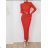 Šaty dlouhý rukáv dámské (S/M ONE SIZE) ITALSKÁ MÓDA IMWCC233584
