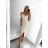 Elegantes Damen-Abendkleid mit Trägern (S/M ONE SIZE) ITALIAN FASHION IM322MONICA -   hellrosa,   S/M