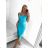 Women's elegant evening dress with straps (S/M ONE SIZE) ITALIAN FASHION IM3222IM322MONICA0 -   Dark turquoise
,   S/M