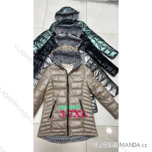 Bunda jesenné s kapucňou dámska (3XL-7XL) TALIANSKÁ MÓDA PMWB23B8028