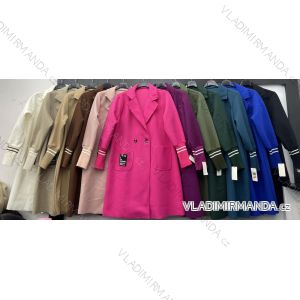 Kabát flaušový dámský (S/M ONE SIZE) ITALSKÁ MÓDA IMWB233771