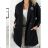 Women's Fluffy Long Sleeve Coat (S/M ONE SIZE) ITALIAN FASHION IMWL233786