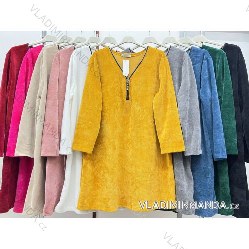 Women's Plus Size Long Sleeve Dress (2XL/3XL/4XL ONE SIZE) ITALIAN FASHION IM423615