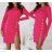 Women's Long Sleeve Hoodie Dress (S / M ONE SIZE) ITALIAN FASHION IMWA216095