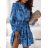 Elegantes Langarm-Hemdkleid für Damen (S/M ONE SIZE) ITALIAN FASHION IMWKK223994