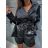Women's Long Chiffon Short Sleeve Dress (S/M ONE SIZE) ITALIAN FASHION IMWGS231048