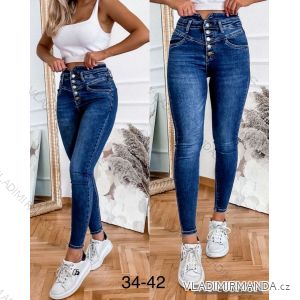 Legíny riflové dlouhé dámské (34-42) JEANS JAW233495