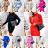 Summer long sleeve flowered women's dress (UNI S / L) ITALIAN FASHION IMK20150